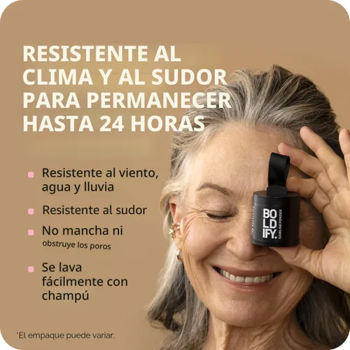 Vista 8 de Boldify - Polvo de línea capilar para retoques de raíz, color marrón ceniza, 0.14 oz Marrón cenizo