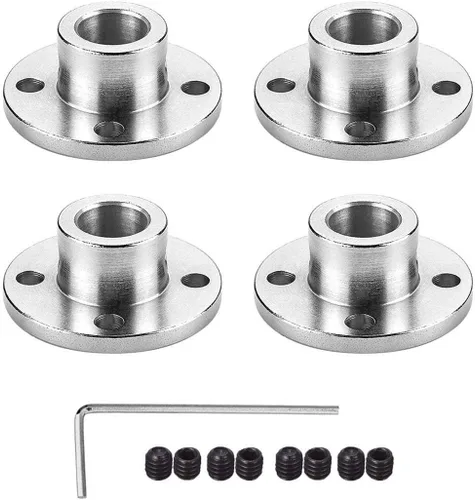 Vista 11 de Conector de acoplamiento de brida de 3 mm, accesorio acoplador de modelo de guía rígida, accesorios de eje para motores de modelo RC, bricolaje, 4