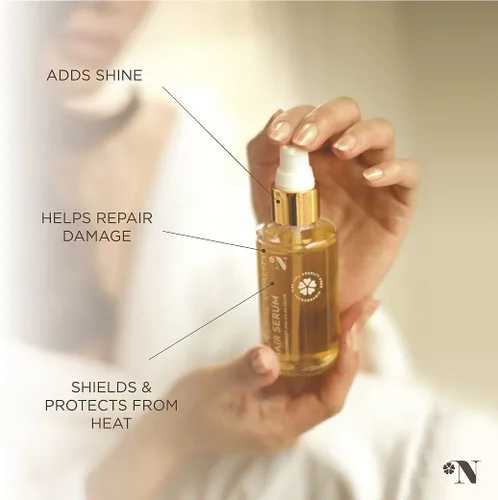 Vista 9 de Suero para el cabello 100% orgánico Nutural Vitality Argan Oil Serum con aceite esencial de romero y cedro atlas. Domina el cabello rizado