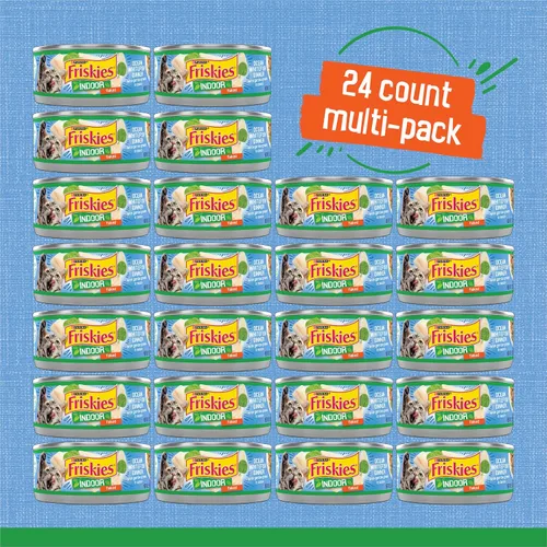Vista 4 de Alimento húmedo para interior para gatos Purina Friskies, 24 unidades de 5.5 oz