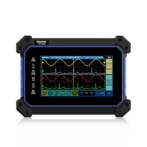 Vista 17 de Hantek TO1112 Osciloscopio de tableta con pantalla táctil, osciloscopio digital de mano de 2 canales, 110MHz