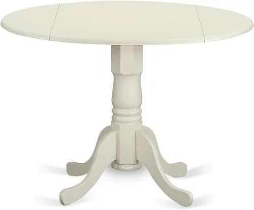 Vista 2 de East West Furniture Juego de mesa de comedor DLLG5-LWH-W