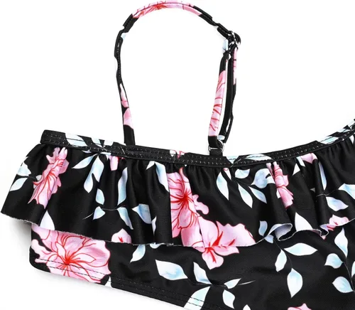 Vista 82 de CHILDRENSTAR Trajes de baño de dos piezas para niñas, traje de baño de playa y piscina