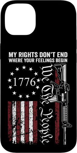 Vista 15 de My Rights Don't End Where Your Feelings Begin USA Gun Flag Case for iPhone 17