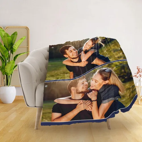 Vista 11 de Manta personalizada con imagen, manta personalizada con texto de fotos, manta de fotos personalizada para amiga, mamá y papá, regalos personalizados