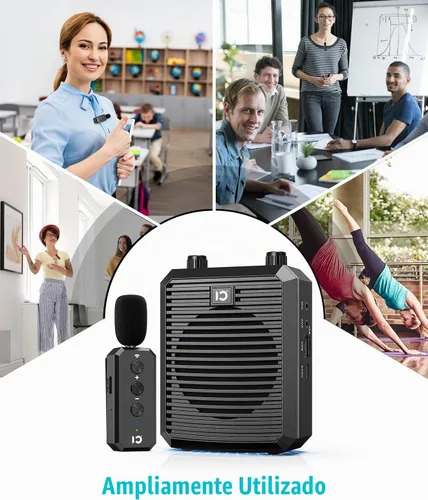 Vista 8 de SHIDU Amplificador de voz portátil para profesores Micrófono Lavalier