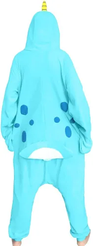 Vista 3 de dressfan Disfraz de Narwhal de animales para adultos, mujeres, niñas y niños