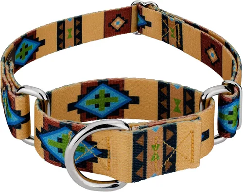 Vista 10 de Country Brook Petz - Collar de perro Albuquerque Martingale - Colección Country and Western con diseños rústicos (1/2 pulgada, 2XS)