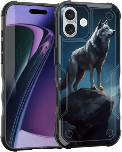 Vista 165 de Funda para iPhone Air, [doble capa] [protección contra caídas de grado militar de 10 pies] Funda resistente a prueba de golpes para iPhone Air