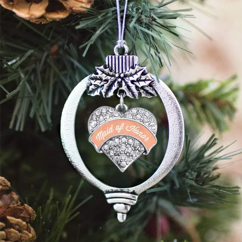 Vista 202 de Inspired Silver - Adorno con dije de hermana gemela - Adornos navideños de plata con circonitas cúbicas