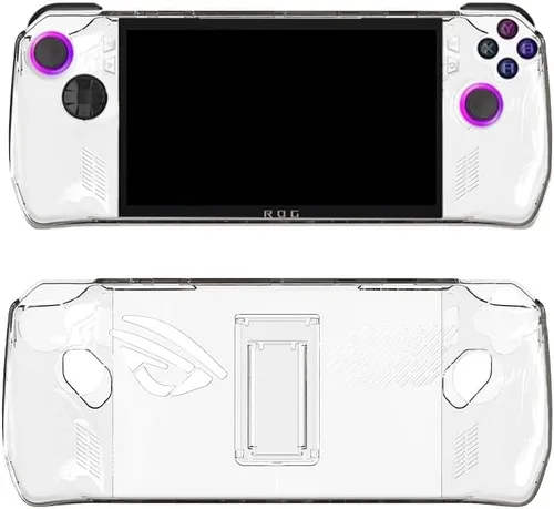Vista 6 de ROG Ally Funda protectora compatible con ASUS Rog Ally 7 pulgadas 120Hz Gaming Handheld, FiiMan Ultra Clear Crystal Transparent Hard Shell Full Body