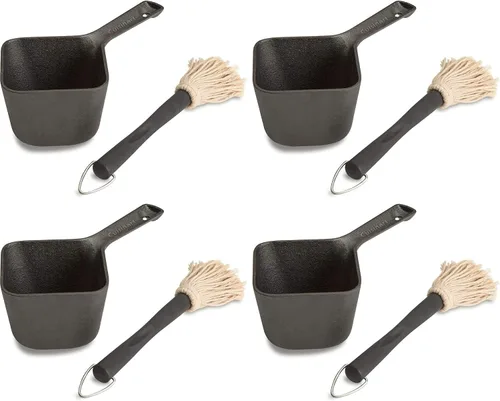 Vista 4 de Cuisinart CBP-300 cacerola y pincel de hierro fundido para untar