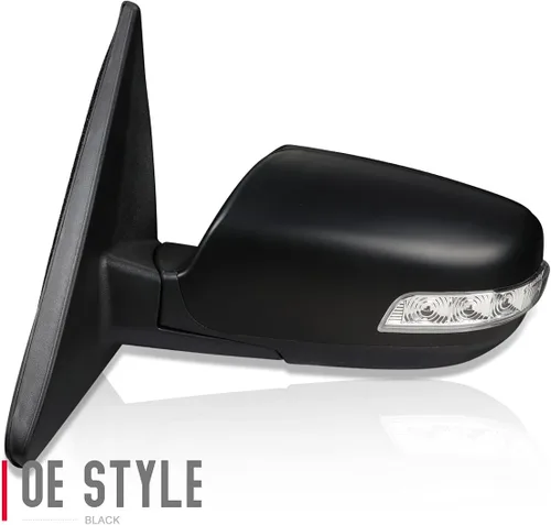 Vista 3 de DNA Motoring OEM-MR-KI1320146 - Espejo retrovisor de la puerta del lado izquierdo del conductor con señal de giro compatible con Sorento 2011-2015