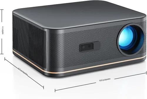 Vista 9 de Proyector de decodificación ANSI 4K 2000 con WiFi y Bluetooth, cine en casa de película HAPPRUN con enfoque automático, pantalla de 300 pulgadas