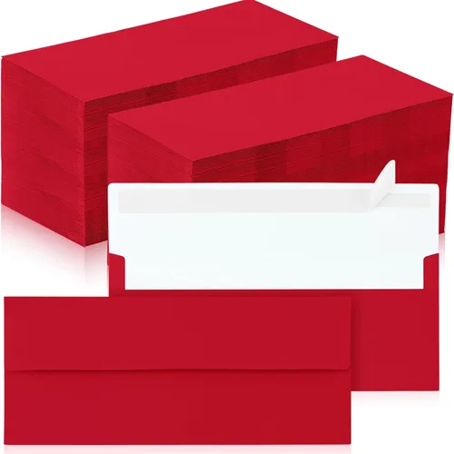 Vista 12 de Jutom 500 sobres de papel kraft tamaño carta a granel #10 Negocios fuertes sellados 4-1/8 x 9-1/2 pulgadas, con solapa, sobres de correo imprimibles