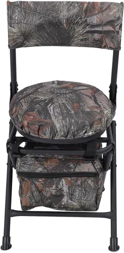 Vista 4 de SUNGOOYUE Camping Chair, 360 Degree Rotating, Foldable, Fishing, Hiking, Picnic, 600D Oxford Cloth, Portable Outdoor Chair