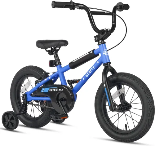 Vista 23 de cubsala Bicicleta para niños de 12, 14, 16, 18 pulgadas, estilo BMX, con ruedas de entrenamiento, freno para niños de 2 a 10 años, varios