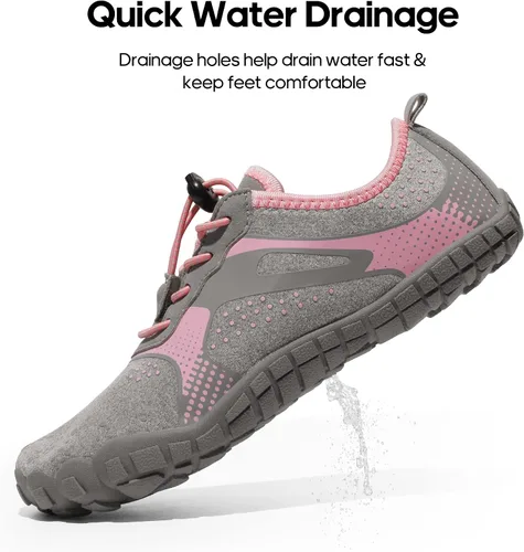 Vista 3 de NORTIV 8 Zapatos de agua de secado rápido para mujer, sensación de pies desnudos, para deportes acuáticos, para la playa o la piscina, para nadar