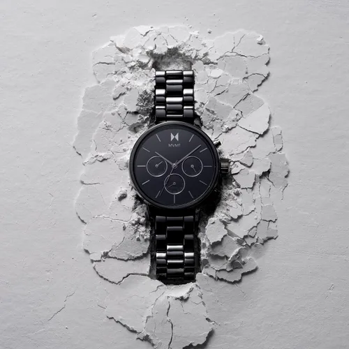Vista 5 de MVMT Nova Reloj de cerámica negra para mujer