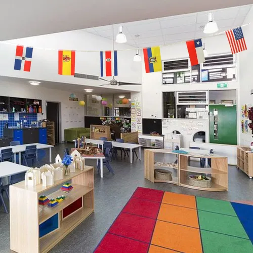 Vista 6 de ZXvZYT Bandera de América Latina con 21 países, banderín para colgar en español, banderín para decoración nacional de aula, escuela, deportes