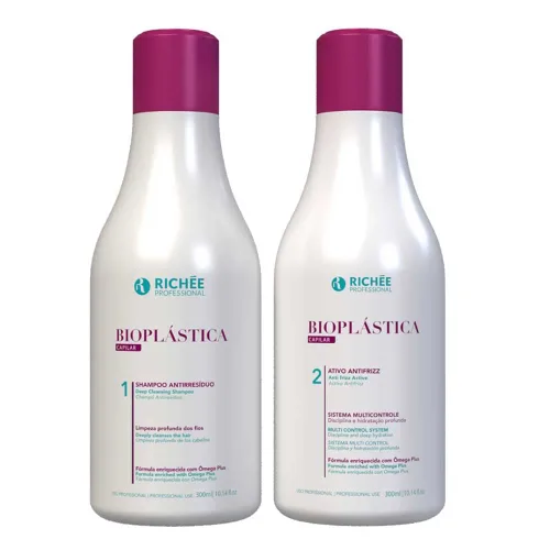 Vista 10 de RichÃƒ©e Professional BioplÃƒ¡stica Capilar 2x 33.8 fl oz sin daños a la fibra capilar Alineación del cabello, 33.8 fl.oz.