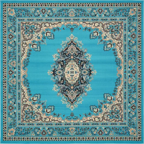 Vista 38 de Unique Loom - Alfombra de área estilo persa tradicional de la colección Reza, de 2 pies 2 pulgadas x 3 pies, colores negro y beige