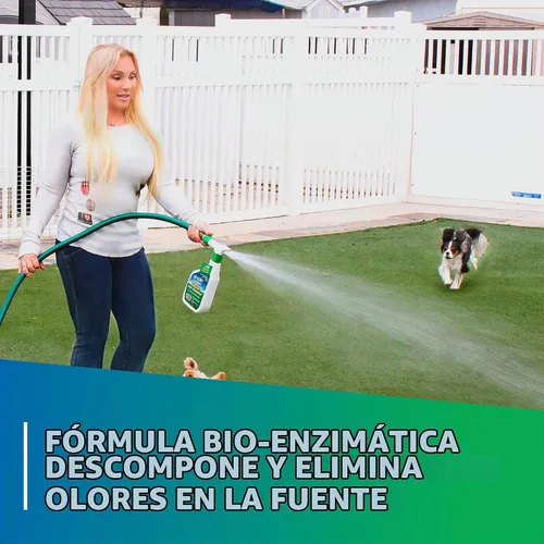 Vista 4 de Simple Green Eliminador de olores para exteriores, aroma a hierba recién cortada, 1 galón + 32 onzas