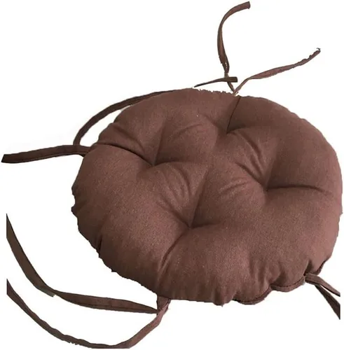 Vista 15 de Cojines de asiento redondos para exteriores con lazos, almohadillas para sillas de pana súper suaves, antideslizantes, herramientas para sillas
