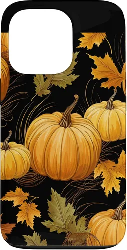 Vista 10 de Autumn Leaves Pumpkins Fall Season Thanksgiving Halloween Case for iPhone 16