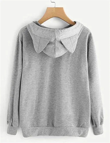 Vista 3 de Fronage - Sudadera con capucha para niñas adolescentes y mujeres, de manga larga, lindas, sin botones