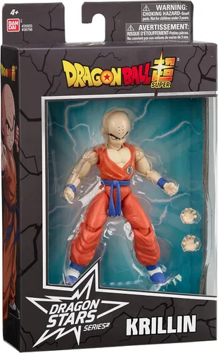 Vista 10 de Dragon Ball Super - Dragon Stars - Krillin, figura de acción de 6.5 pulgadas Dragonball Super Figura de acción de 6 pulgadas Dragon Stars Series