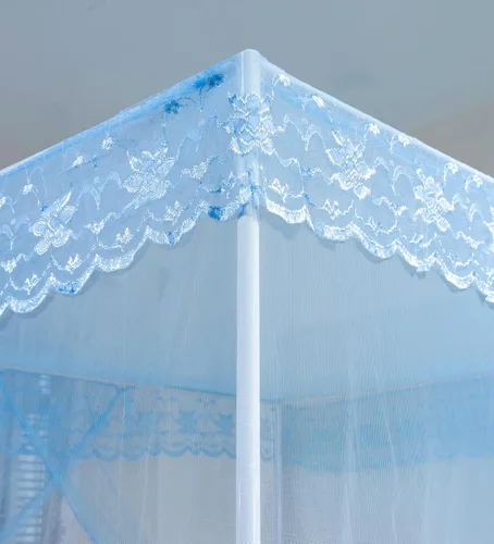Vista 6 de naturetalk Dosel de cama, cortina de cama de princesa para niñas y adultos, red de cúpula rectangular de encaje
