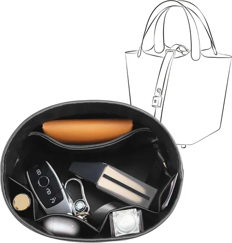 Vista 25 de Se adapta a Picotin 18 bolsas, inserto organizador de bolso de seda de alta calidad, suave al tacto y ligero, organizador de lujo con caja de regalo