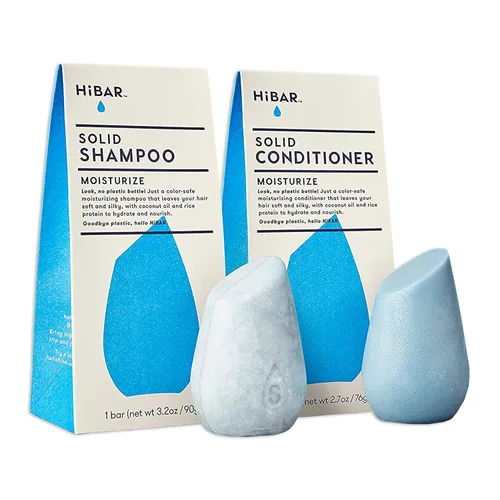 Vista 7 de HiBAR - Set de champú y acondicionador para rizos - Para cabello rizado - Define, limpia y nutre - Babasú, manteca de pracaxi y complejo para rizos