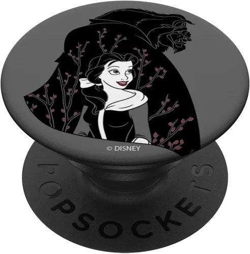 Vista 6 de Disney Beauty And The Beast Belle And Beast - Retrato floral PopSockets MagSafe PopGrip para iPhone