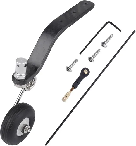 Vista 5 de 50cc Nitro Great Plane Landing Gear Carbon Tail Wheel Assembly 1.5 pulgadas Rubber Tire Kit RC Airplane Piezas de repuesto