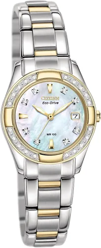 Vista 2 de CITIZEN EW1824-57D - Diamantes Eco-Drive para mujer (1.024 in), acero inoxidable