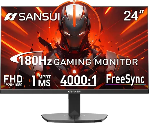 Vista 11 de SANSUI - Monitor de 22 Pulgadas 120Hz, Monitor de Computadora FHD con Relación de Contraste 4000:1 con Sincronización Adaptativa, HDR 100% sRGB
