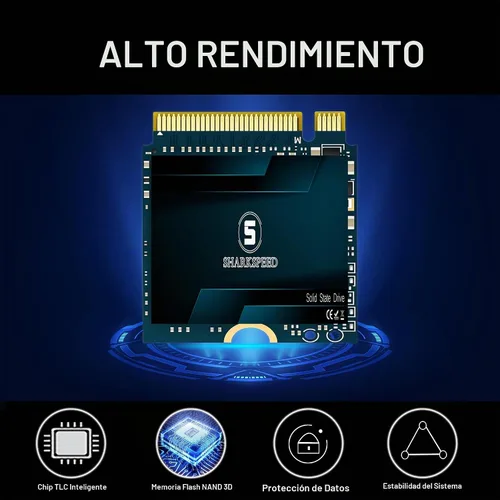 Vista 2 de SSD 256GB M.2 2230 NVMe PCIe Gen 3.0X4 unidad interna de estado sólido, compatible con Steam Deck, ROG Ally, Surface Pro, Ultrabook, laptop, PC