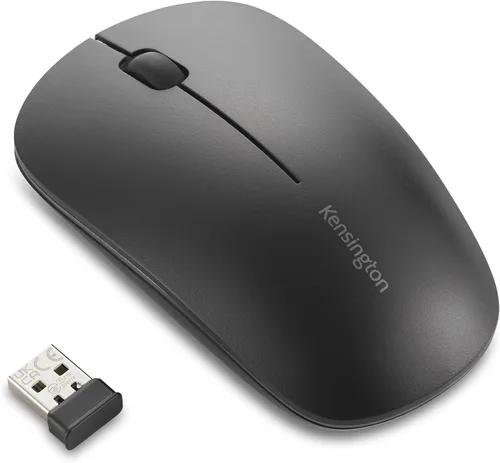 Vista 9 de Kensington KB270 EQ Teclado inalámbrico recargable, tamaño completo, a prueba de derrames, conexión Bluetooth 5.0 y 2.4 GHz, compatible con Windows