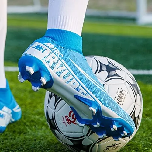 Vista 4 de Qzzsmy Tacos de fútbol para hombre zapatos de fútbol atléticos para caminar tacos Ag para entrenamiento al aire libre