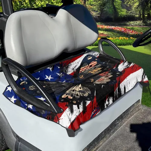 Vista 3 de Fundas de asiento de carrito de golf, protector universal para asiento de coche de golf, cómodo y fácil de instalar y limpiar