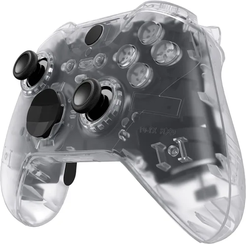 Vista 8 de eXtremeRate Full Set Shell Buttons for Xbox One Elite Series 2 Controller, Clear Replacement Faceplate Back Plate Bottom Shell Case with Buttons for