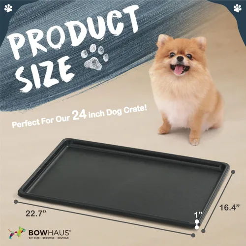 Vista 2 de BOWHAUS Bandeja de plástico resistente e impermeable de 22.7 pulgadas para mascotas de 24 pulgadas, criadero de conejo, hurón, sartén versátil