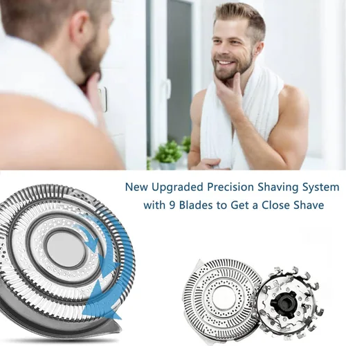 Vista 4 de HQ9 - Cuchillas de repuesto compatibles con Philips Razor Electric Shaver Speed XL Series 8150XL 8160XL 8170XL HQ9070 HQ9080 8240XL 8140XL