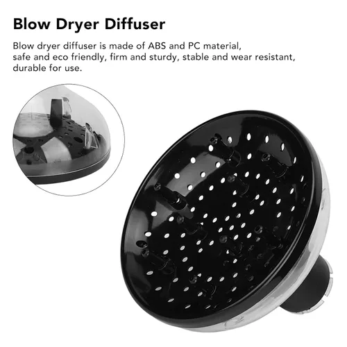 Vista 9 de Difusor de secador de pelo, accesorio difusor de pelo, secador de pelo, difusor universal de pelo adaptable para secadores de pelo para salón