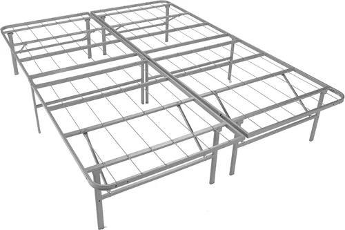 Vista 10 de Mantua Base de cama de plataforma premium en plata, reemplaza el somier y la base de cama