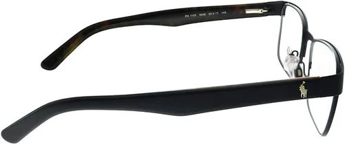 Vista 3 de Polo Ralph Lauren PH 1157 9038 - Lentes rectangulares de metal negro mate 2165in