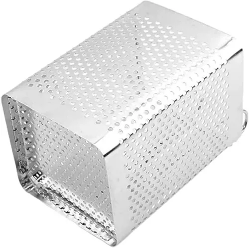 Vista 4 de Cesta de drenaje de cubiertos de acero inoxidable palillos fregadero titular cuchara caja de almacenamiento