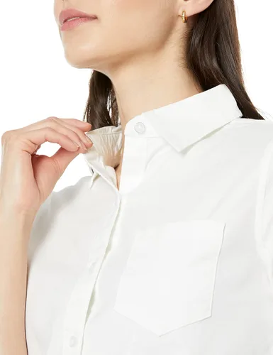 Vista 3 de Amazon Essentials Camisa Oxford elástica de manga larga con botones para mujer (disponible en tallas extragrandes)